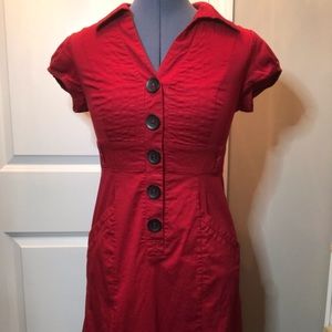 Dressbarn Red Shirt Dress - Size 6